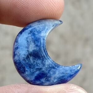 Sodalite Moon Cabochon